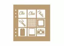 Albums en bois 20x20 cm