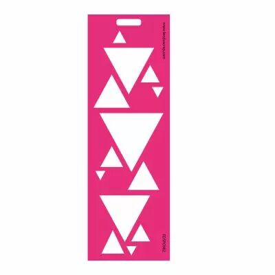 POCHOIR 10x30 CM VERTICAL TRIANGLES