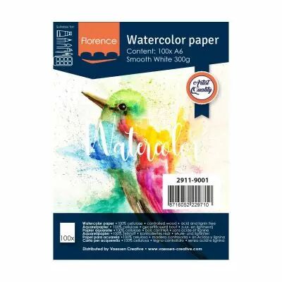 100 PAPIERS AQUARELLES A6-10,5*14,8 CM - 300 G