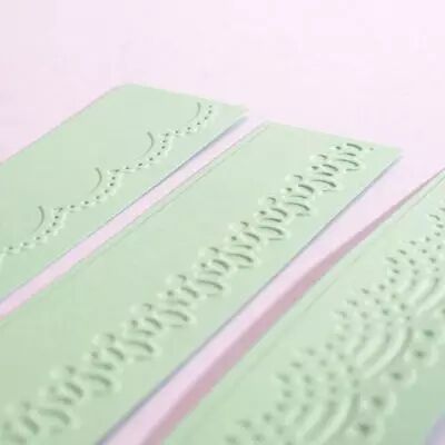 3 MINI PLAQUES A EMBOSSER BORDURES
