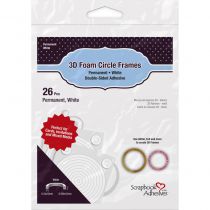 3D Foam Circle Frames White
