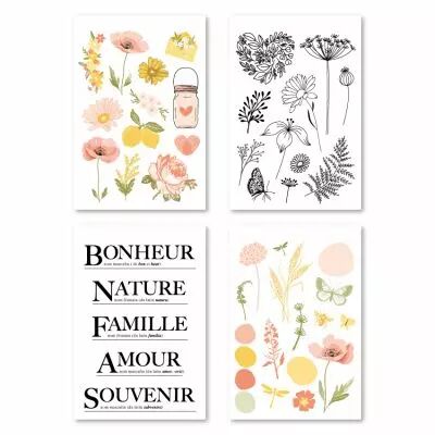 4 Planches Stickers FARANDOLE