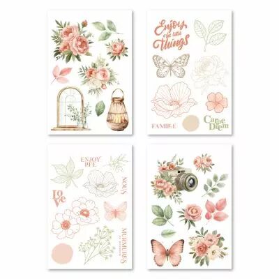 4 Planches Stickers MURMURES