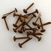 40 MINI BRADS 3MM BROWN