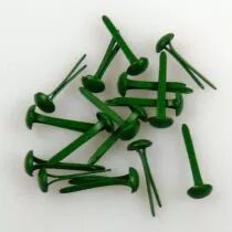 40 MINI BRADS 3MM CHRISTMAS GREEN