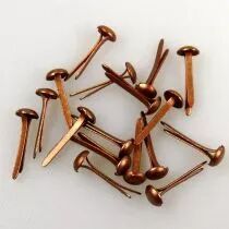 40 MINI BRADS 3MM COPPER