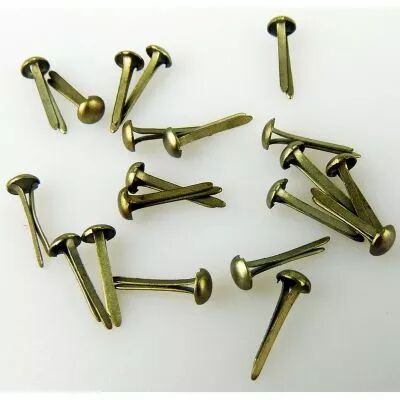 40 MINI BRADS 3MM gold