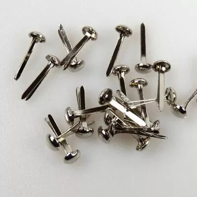 40 MINI BRADS 3MM SILVER