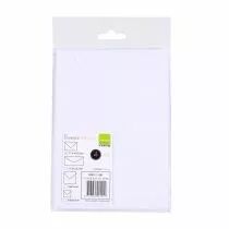 5 enveloppes 11,4x16,2 cm 120g blanc