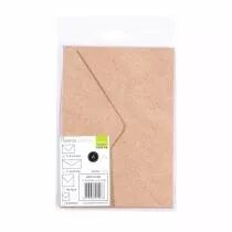 5 enveloppes 11,4x16,2 cm 120g kraft