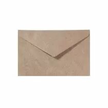 5 enveloppes 11,4x16,2 cm 120g kraft