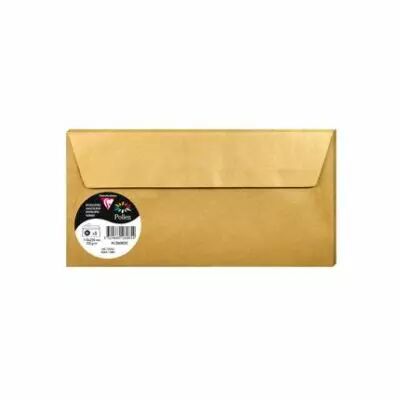 5 enveloppes 110x220 mm 120g or