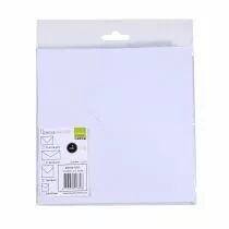 5 enveloppes 16X16 cm 120g blanc