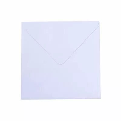5 enveloppes 16X16 cm 120g blanc