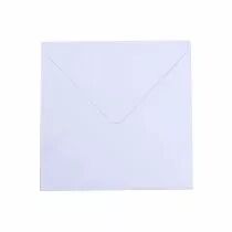 5 enveloppes 16X16 cm 120g blanc