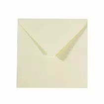 5 enveloppes 16X16 cm 120g ivoire