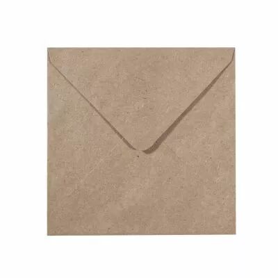 5 enveloppes 16X16 cm 120g kraft