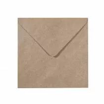 5 enveloppes 16X16 cm 120g kraft