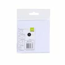 5 enveloppes 9,5X9,5 cm 120g blanc
