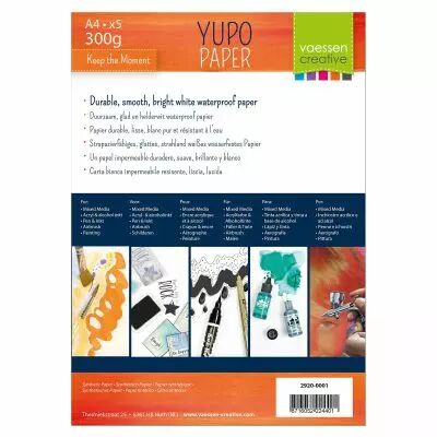 5 PAPIERS BLANC A4 - 300 G