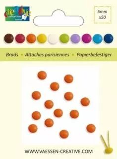 50 BRADS 5MM Orange