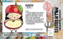 AALL and Create : 1018 - A7 Tampons transparents - Apple