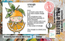 AALL and Create : 1024 - A7 Tampons transparents - Orange