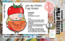 AALL and Create : 1029 - A7 Tampons transparents - Tomato