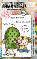 AALL and Create : 1134 - A7 Stamp Set - Paws and Rest