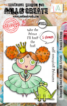AALL and Create : 1135 - A7 Stamp Set - Princess and Froggy