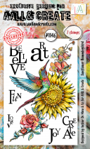 AALL and Create : 1146 - A6 Stamp Set - Sunflower Hummingbird