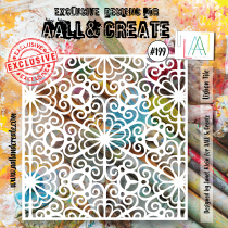 AALL and Create : 199 - 6\'x6\' Pochoir - Lisbon Tile