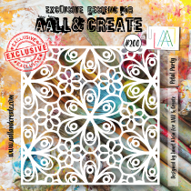 AALL and Create : 200 - 6\'x6\' Pochoir - Petal Party
