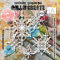 AALL and Create : 221 - 6\'x6\' Pochoir - Snow Crystals