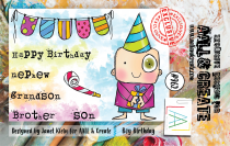 AALL and Create : 962 - A7 Tampons transparents Set - Boy Birthday