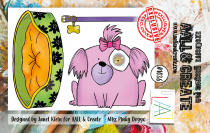 AALL and Create 1036 - A7 Stamp - Miss Pinky Doggo