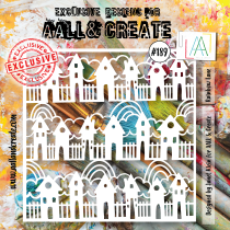 AALL and Create 189 - 6\'x6\' Stencil- Rainbow Lane