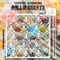 AALL and Create 198 - 6\'x6\' Stencil - Butterfly Kisses