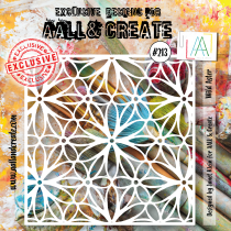 AALL and Create 213 - 6\'x6\' Stencil - Wild Aster