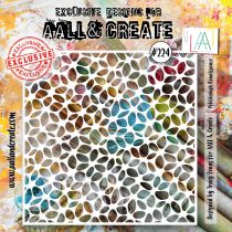 AALL and Create 224 - 6\'x6\' Stencil- Pebbledash Renaissance