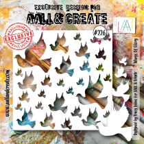 AALL and Create 226 - 6\'x6\' Stencil- Wings Of Glory