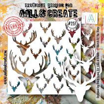 AALL and Create 227 - 6\'x6\' Stencil- March Of The Stags