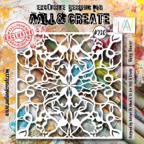 AALL and Create 230 - 6\'x6\' Stencil- Wavy Dancer