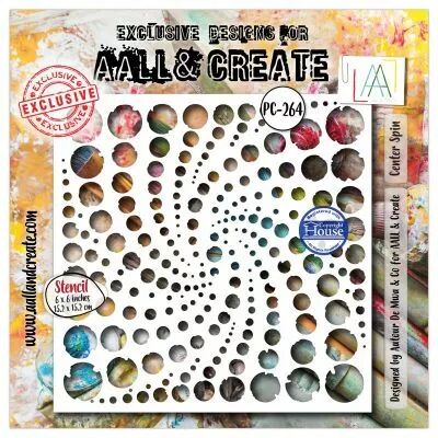 AALL and Create 264 - 6\'x6\' Stencil- center spin