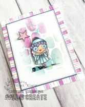 AALL and Create Stamp Set -608 MISS MERRY
