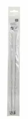 AIGUILLE A TRICOTER ALUMINIUM 35 CM / 4 MM