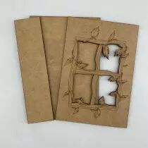 Album 11 x 16 cm + tranche - fenêtre branchages