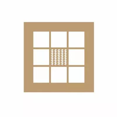 ALBUM 15*15 CM - 9 CASES MOTIF FEUILLAGES