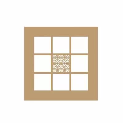 ALBUM 15*15 CM - 9 CASES MOTIF FLOCONS RAYONNANTS