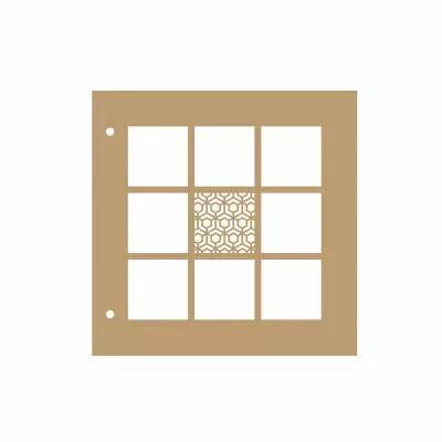 ALBUM 15*15 CM - 9 CASES MOTIF HEXAGONES